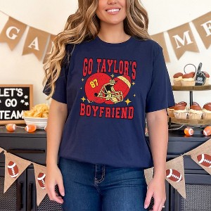 Simply Sage Market Women's Go Taylor's Boyfriend Sparkle Short Sleeve Graphic Tee - 1 of 4