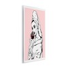 Stupell Industries Pink Vampire Fashionista Drinking Wine Wall Plaque Art - 3 of 4