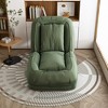 Okak Upholstered Large Floor Bean Bag Human Dog Bed with 5 Adjustable Position,Extra Corduroy 2-in-1 Couch for You & Pets - 3 of 4