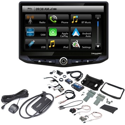 Stinger Heigh10 UN1810 Digital Receiver, CarPlay/Android Auto, SRK-JK11H Install Kit & Satellite Radio Receiver Compatible With Wrangler JK 11-18