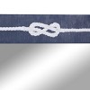 Wood Wall Mirror with Knot Detailing Blue - Olivia & May: Nautical Style, Rectangular, No Assembly Required - 4 of 4