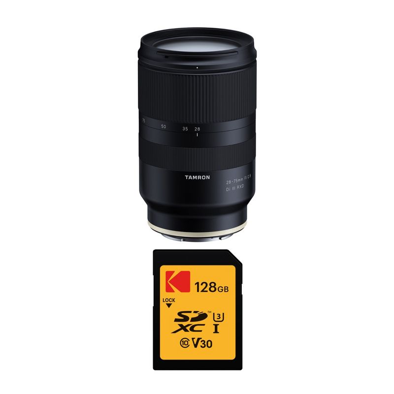 Tamron 28-75mm F/2.8 Di III RXD Lens for Sony E with Kodak 128GB Memory Card, 3 of 4