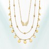 Ross-Simons Italian 1.5mm 10kt Yellow Gold Graduated Circles Lumachina Chain Necklace - 2 of 4