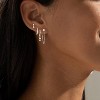 14K Gold Plated Dangle Earrings: Cute Cross & Heart Set, Hypoallergenic for Cartilage - 2 of 4