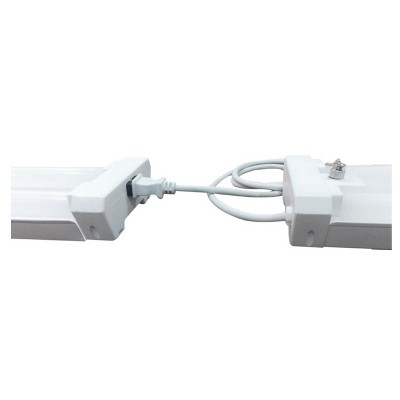 MaxLite 48" White LED Shop Light with Chain and Hooks