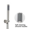 Chery Life Wall Mounted Round Shower Combo Set with 10" Rain Shower head and Handheld Shower Head Set with Pressure Balancing Valve - 4 of 4