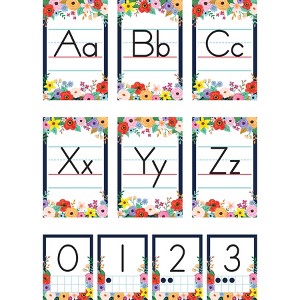 Teacher Created Resources® Wildflowers Alphabet Bulletin Board Set, 37 Pieces - 1 of 2