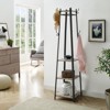 Industrial Style Coat Rack with Shelves and Hooks - Free-Standing Hall Tree for Entryway and Living Room - 2 of 4