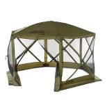Clam Quick-Set Portable Pop-Up Camping Gazebo Screen Tent with Canopy Shelter with Ground Stakes and Carry Bag
