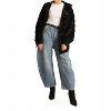Women's Checkered faux-shearling Oversized Shacket - BiBi - 4 of 4