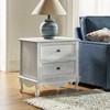 Galatea 24" Tall 2 - Drawer Nightstand with Two Drawers  and Charging Station| KARAT HOME - 3 of 4
