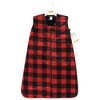 Hudson Baby Plush Faux Fur Sleeping Bag, Wearable Blanket, Buffalo Plaid - 2 of 2