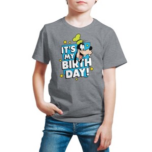 Boys' - Disney - Goofy It's My Birthday Short Sleeve Graphic T-Shirt - 1 of 4
