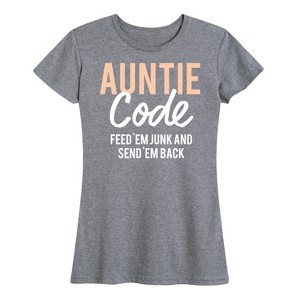 Women's - Instant Message - Auntie Code Short Sleeve Graphic T-Shirt - 1 of 4