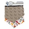 Luvable Friends Dog Reversible Pet Dog and Cat Bandana Bibs 2pk, Botanical Leopard, One Size - 2 of 4