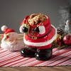 13"H Sullivans Christmas Whimsical Santa Cookie Jar, Red-White, Indoor Christmas Decor - 3 of 4