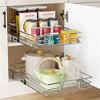 LOVMOR Pull Out Cabinet Organizer, Cabinet Pull Out Shelves 20" W x 21" D, Heavy Duty Cabinet Drawers Slide Out Kitchen - 3 of 4
