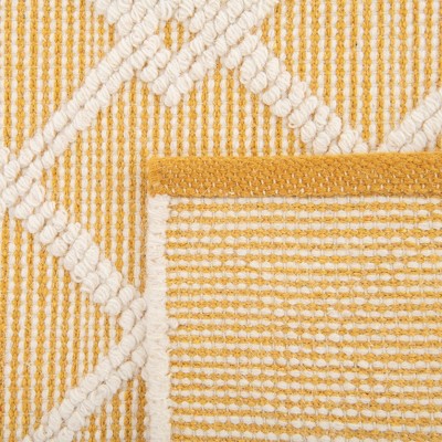 Dorset English Daisy Hand-Knotted Wool & Cotton Yellow Rug 7'10" x 10'