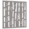 vidaXL Patio Wall Decoration 21.7"x21.7" Corten Steel Bamboo Design - 3 of 4