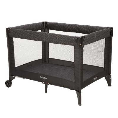 Image of Cosco Deluxe Funsport Portable Compact Play Yard, Black Arrows
