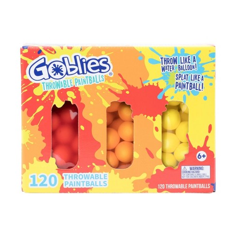 Goblies 3pk Throwable Paintballs - Red/orange/yellow : Target