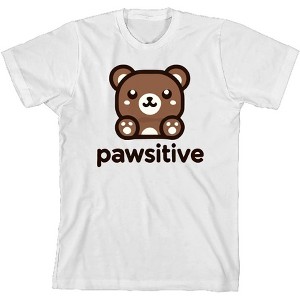 Pawsitive Bear Youth Crew Neck Short Sleeve Tee - 1 of 2