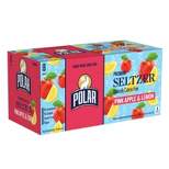 Polar Pink Apple and Lemon Seltzer Water - 8pk/12 fl oz Cans
