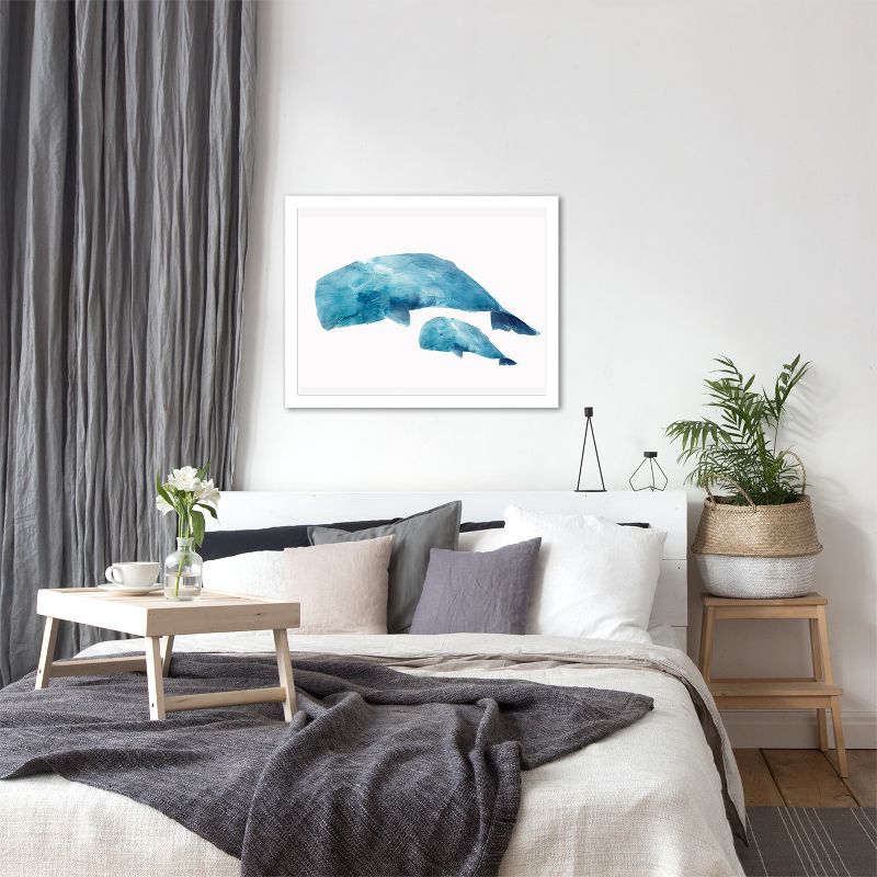 Americanflat Animal Minimalist Whale Baby By Pi Creative Art Framed Print Wall Art, 5 of 8