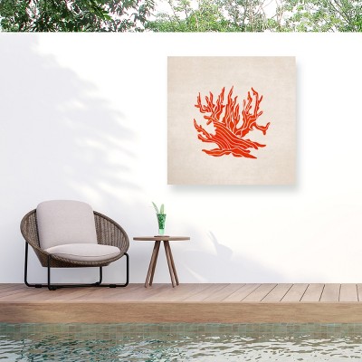 Trademark Fine Art - Emel Tunaboylu  Coral Matted Framed Art