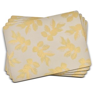 Sara Miller London for Pimpernel Etched Leaves Large Placemats Set of 4 - 1 of 4