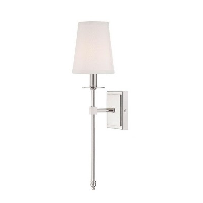 Savoy House Monroe 1 - Light Wall Light in  Polished Nickel