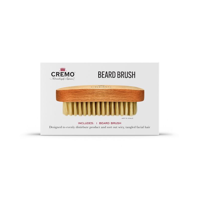 Cremo Premium Beard Brush with Wood Handle - Shaping &#38; Styling - 1ct, 3 of 10