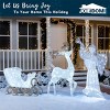 Joyfy 2 Pcs Deer Christmas Decoration, Reindeer and Sleigh Yard Lights with 180 LEDs for Xmas Paty Indoor Outdoor Yard Garden Lawn Decoration - 4 of 4