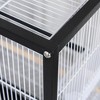 Munora 54" Extra Large Portable Rolling Iron Aviary Flight Bird Cage with Stand - Black Bird Cage with Accessories - 3 of 4