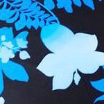 blue layered floral