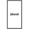 PosterPalooza | Panoramic Deco Black Picture Frame - UV Acrylic, Foam Board Backing, Hanging Hardware - 2 of 4