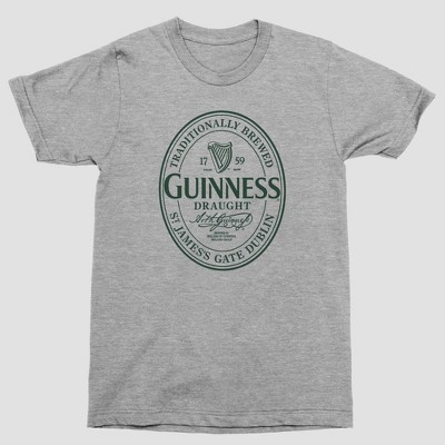 Men's Guinness Short Sleeve Crewneck T-Shirt - Heathered Gray L