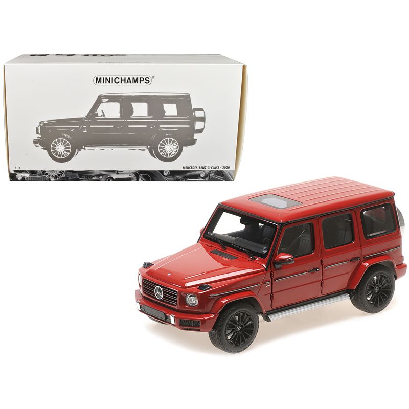 2020 Mercedes-Benz AMG G-Class Red with Sunroof 1/18 Diecast Model Car by Minichamps, 1 of 4