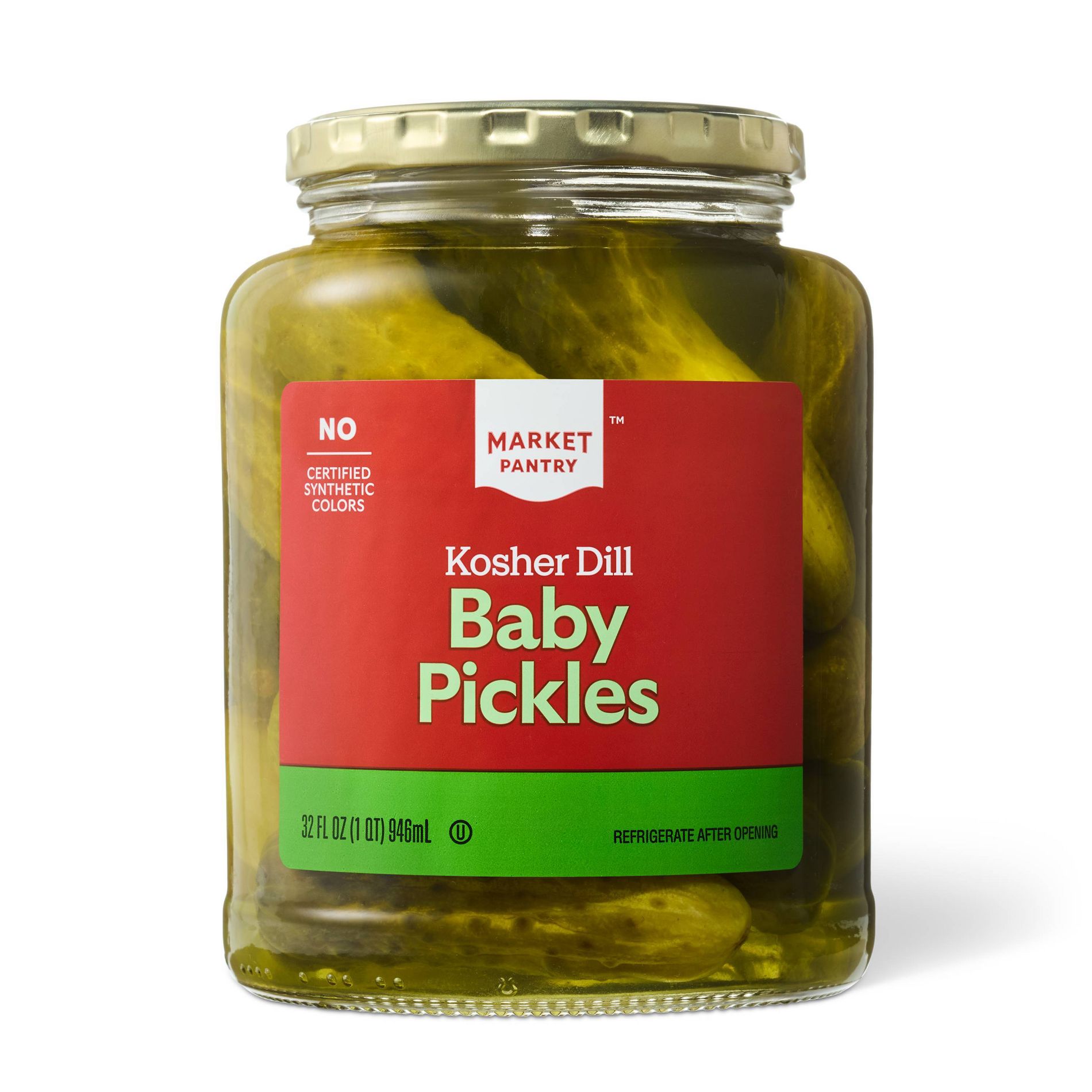 Kosher Dill Baby Pickles - Market Pantry™