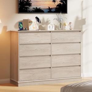 8 Drawer Double Dresser for Bedroom, Wooden Chest of Drawers, Modern Storage Cabinet for Living Room - 1 of 4