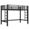 KTMBDW Loft Bed with Ladder and Guardrail,Heavy Duty Metal Slats Support No Box Spring Needed Small Furniture for Bedroom Dorm - 4 of 4