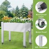Lirago,17.72"D*30.04"W*28.9"H,Mobile Raised Garden Bed with Wheels - Includes Built-in Water Storage & Planting Space - 3 of 4
