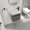 ALEXOUN 18" Floating Bathroom Vanity with Sink,Single Sink Wall Mounted Bathroom Vanity,with 1 Door,for Small Space,Bathroom - 2 of 4
