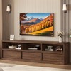 70 inch TV Stand for 80" TVs, Mid Century Modern Entertainment Center with Storage Drawer & Open Shelves, Wood Media Console Cabinet for Living Room - 2 of 4