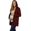 Maternity Open Front Lightweight Hooded Cardigan - 24seven Comfort Apparel™ - 2 of 3