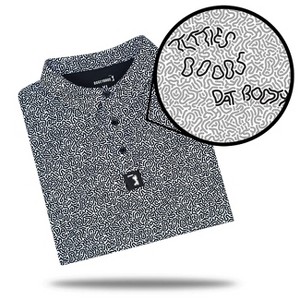 Bogey Bros Golf Hidden Words Polo - 1 of 4
