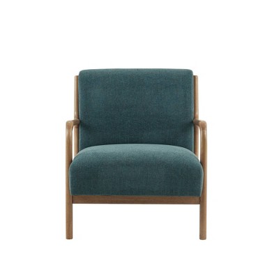 Ink+ivy Novak Lounge Chair Teal: Upholstered Polyester, Rubberwood ...