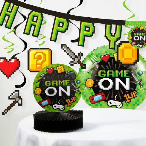 Video Game Birthday Party Decoration Kit Target