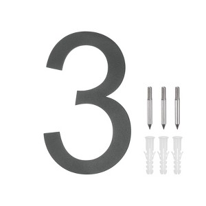 Unique Bargains 304 Stainless Steel Durable Waterproof Rustproof House Numbers 1 Pc - 1 of 4