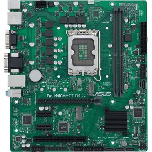 Asus H610M-CT D4-CSM Desktop Motherboard - Intel H610 Chipset - Socket LGA-1700 - Micro ATX - 1 of 4